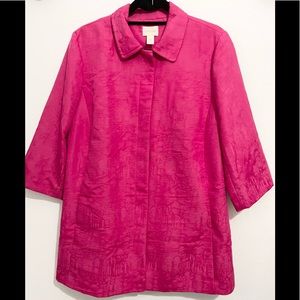 Chicos Pleat Back Topper Jacket Size 2